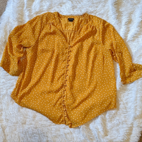 Like New Torrid Georgette Button Front 1 - Picture 2 of 4